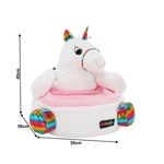 Casa si Gradina - Mobilier - Scaune si fotolii - Fotolii - Fotoliu tip sac unicorn, alb/roz/amestec de culori, BUFEL - Infinity.ro