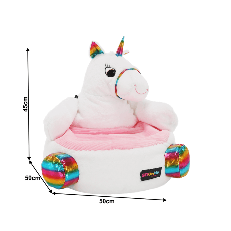 Casa si Gradina - Mobilier - Scaune si fotolii - Fotolii - Fotoliu tip sac unicorn, alb/roz/amestec de culori, BUFEL - Infinity.ro
