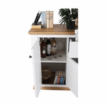 Casa si Gradina - Mobilier - Comode si corpuri - Comode - Scrin MZ9, alb / stejar grand, LEON - Infinity.ro