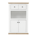 Casa si Gradina - Mobilier - Comode si corpuri - Comode - Scrin de bar MZ8, alb / stejar grand, LEON - Infinity.ro