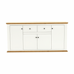 Casa si Gradina - Mobilier - Comode si corpuri - Comode - Scrin MZ9, alb / stejar grand, LEON - Infinity.ro