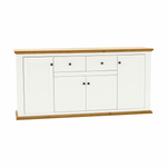 Casa si Gradina - Mobilier - Comode si corpuri - Comode - Scrin MZ9, alb / stejar grand, LEON - Infinity.ro