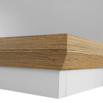 Casa si Gradina - Mobilier - Biblioteci si rafturi - Rafturi - Polita MZ18, alb / stejar grand, LEON - Infinity.ro