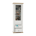 Casa si Gradina - Mobilier - Dulapuri si sifoniere - Dulapuri - Vitrina MZ4, alb / stejar grand, LEON - Infinity.ro