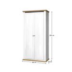 Casa si Gradina - Mobilier - Dulapuri si sifoniere - Dulapuri - Dulap combinat MZ2, alb / stejar grand, LEON - Infinity.ro