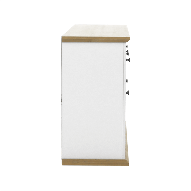 Casa si Gradina - Mobilier - Comode si corpuri - Comode - Scrin MZ10, alb / stejar grand, LEON - Infinity.ro