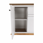 Casa si Gradina - Mobilier - Comode si corpuri - Comode - Scrin MZ9, alb / stejar grand, LEON - Infinity.ro