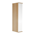 Casa si Gradina - Mobilier - Dulapuri si sifoniere - Dulapuri - Vitrina MZ4, alb / stejar grand, LEON - Infinity.ro