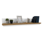 Casa si Gradina - Mobilier - Biblioteci si rafturi - Rafturi - Polita MZ18, alb / stejar grand, LEON - Infinity.ro