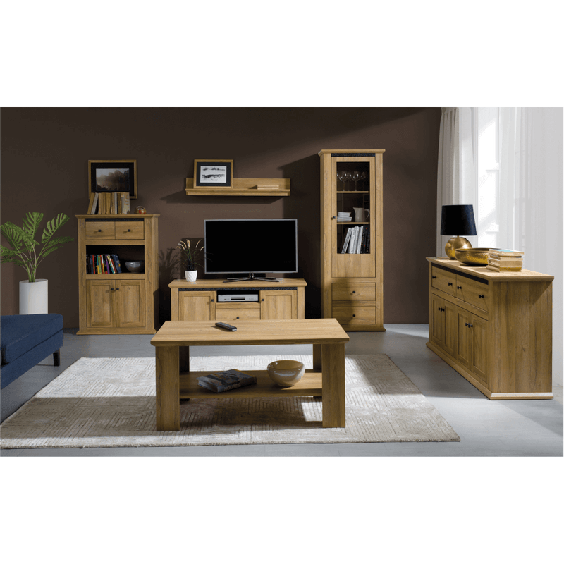 Casa si Gradina - Mobilier - Dulapuri si sifoniere - Dulapuri - Dulap combinat MZ2, stejar grand, LEON - Infinity.ro