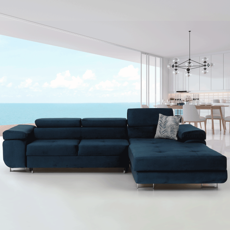 Casa si Gradina - Mobilier - Canapele si coltare - Coltare - Coltar, albastru, model dreapta, AMARETA Coltar MIC - Infinity.ro