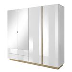Casa si Gradina - Mobilier - Dulapuri si sifoniere - Dulapuri - Dulap, alb/stejar grandson/luciu alb, CITY - Infinity.ro