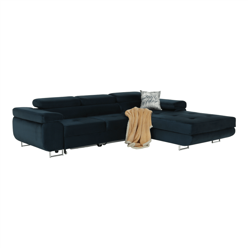 Casa si Gradina - Mobilier - Canapele si coltare - Coltare - Coltar, albastru, model dreapta, AMARETA Coltar MIC - Infinity.ro