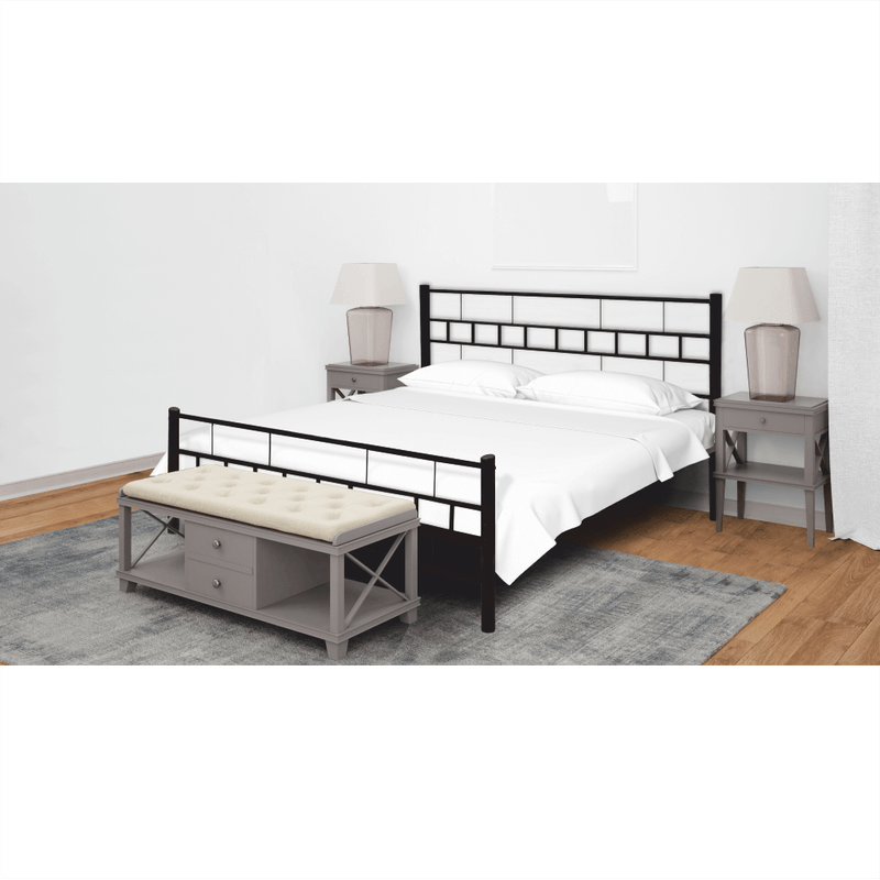 Casa si Gradina - Mobilier - Paturi si accesorii - Paturi - Pat, negru, 180x200 , TAJGI - Infinity.ro