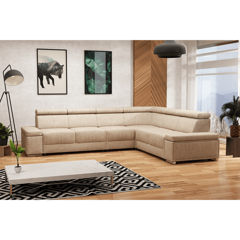Casa si Gradina - Mobilier - Canapele si coltare - Canapele - Canapea 2 locuri 2 BB, gri bej Taupe, BOBY - Infinity.ro