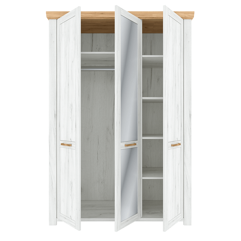Casa si Gradina - Mobilier - Dulapuri si sifoniere - Dulapuri - Dulap cu spatiu pt. umerase H, stejar craft auriu / stejar craft alb, SUDBURY - Infinity.ro