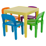 Casa si Gradina - Mobilier - Mobilier copii - Mobilier camera copiilor - Set pentru copii 1 + 4, multicolor, ZILBO - Infinity.ro