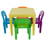 Casa si Gradina - Mobilier - Mobilier copii - Mobilier camera copiilor - Set pentru copii 1 + 4, multicolor, ZILBO - Infinity.ro