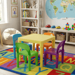 Casa si Gradina - Mobilier - Mobilier copii - Mobilier camera copiilor - Set pentru copii 1 + 4, multicolor, ZILBO - Infinity.ro