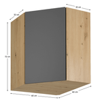 Casa si Gradina - Mobilier - Dulapuri si sifoniere - Dulapuri - Dulap superior, stejar artizanal / gri mat, LANGEN G60N - Infinity.ro
