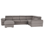 Casa si Gradina - Mobilier - Canapele si coltare - Coltare - Coltar, gri maroniu Taupe, model stanga, SEGORIA ROH U - Infinity.ro
