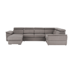 Casa si Gradina - Mobilier - Canapele si coltare - Coltare - Coltar, gri maroniu Taupe, model stanga, SEGORIA ROH U - Infinity.ro