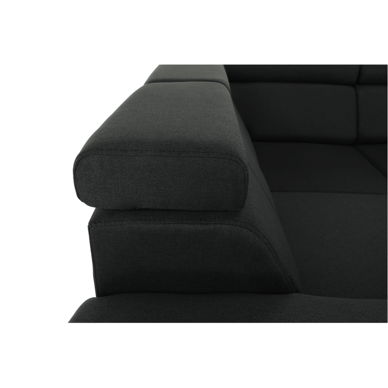 Casa si Gradina - Mobilier - Canapele si coltare - Coltare - Coltar, gri inchis, model dreapta, SEGORIA ROH U - Infinity.ro