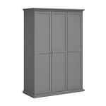 Casa si Gradina - Mobilier - Dulapuri si sifoniere - Dulapuri - Dulap cu bara pt. umerase, gri, PARIS 75353 - Infinity.ro