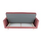 Casa si Gradina - Mobilier - Canapele si coltare - Canapele - Canapea cu 3 locuri tapitat, tesatura gri inchis, AMEDIA, roz - Infinity.ro