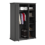 Casa si Gradina - Mobilier - Dulapuri si sifoniere - Dulapuri - Dulap cu bara pt. umerase, gri, PARIS 75353 - Infinity.ro