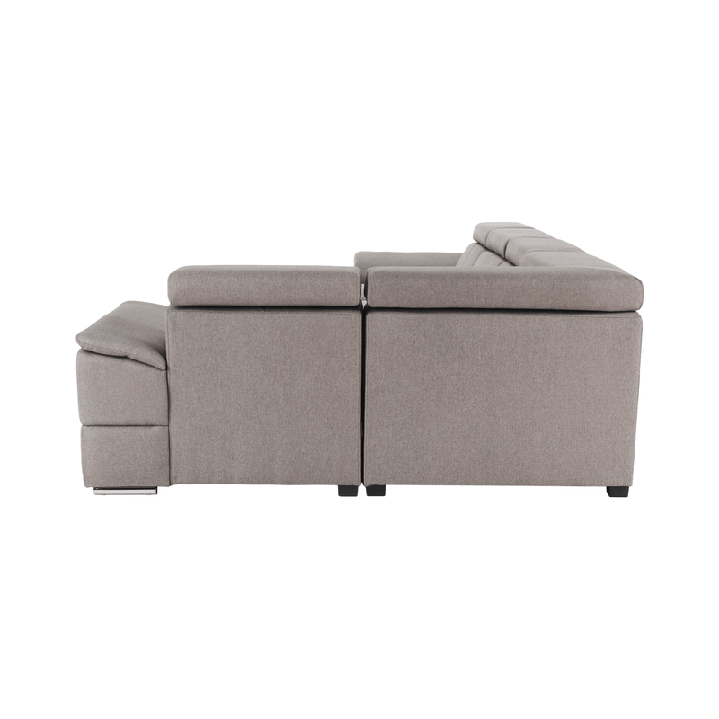 Casa si Gradina - Mobilier - Canapele si coltare - Coltare - Coltar, gri maroniu Taupe, model stanga, SEGORIA ROH U - Infinity.ro