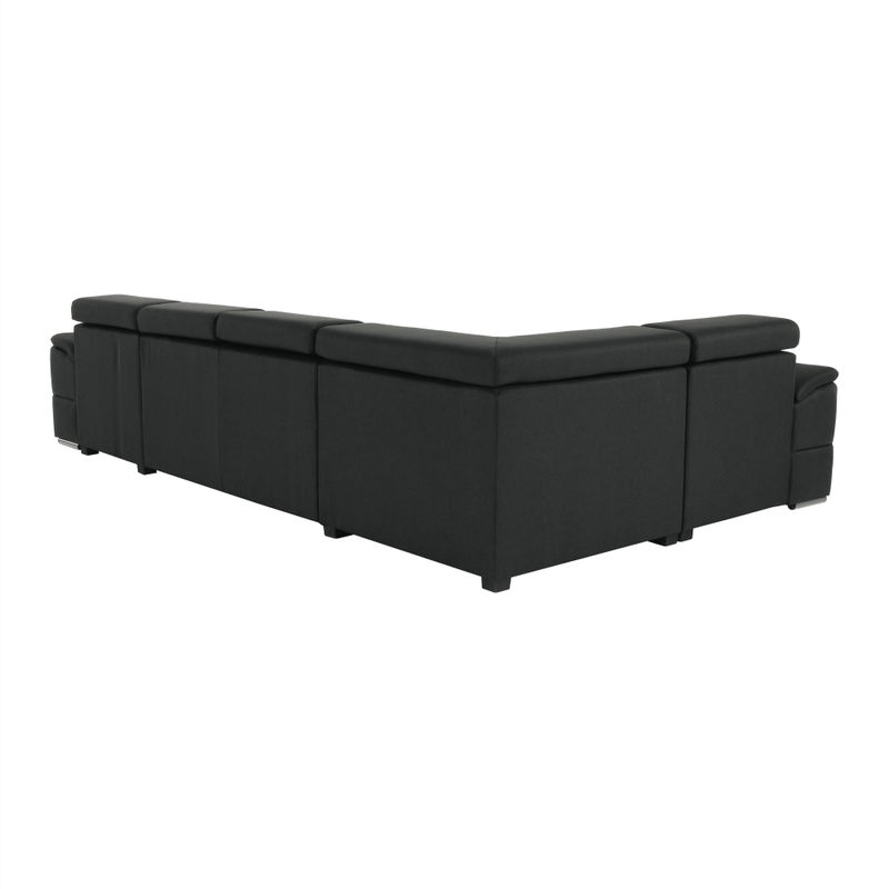 Casa si Gradina - Mobilier - Canapele si coltare - Coltare - Coltar, gri inchis, model dreapta, SEGORIA ROH U - Infinity.ro