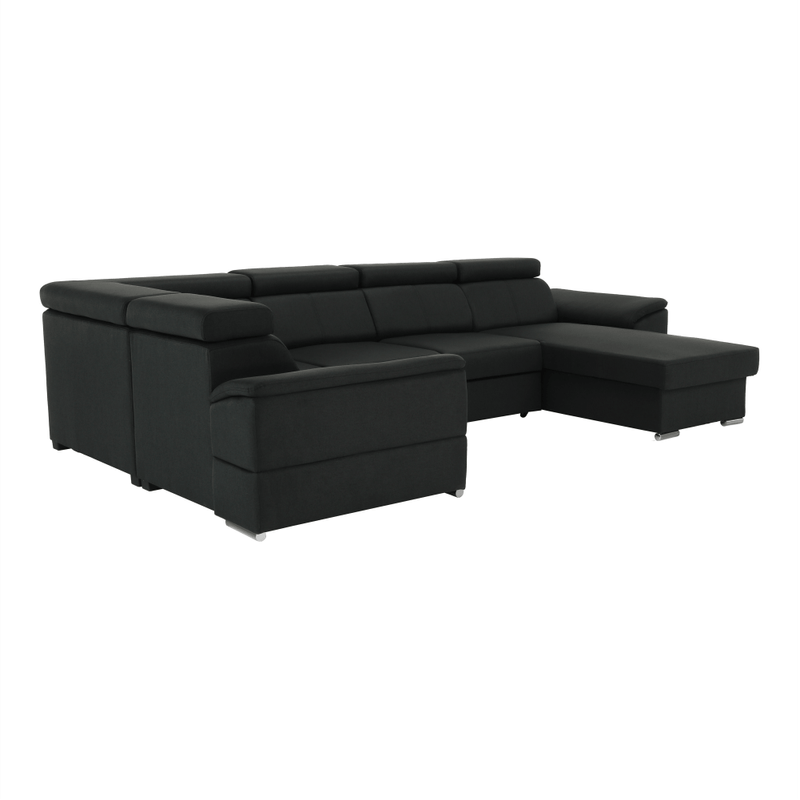 Casa si Gradina - Mobilier - Canapele si coltare - Coltare - Coltar, gri inchis, model dreapta, SEGORIA ROH U - Infinity.ro