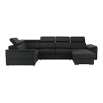 Casa si Gradina - Mobilier - Canapele si coltare - Coltare - Coltar, gri inchis, model dreapta, SEGORIA ROH U - Infinity.ro