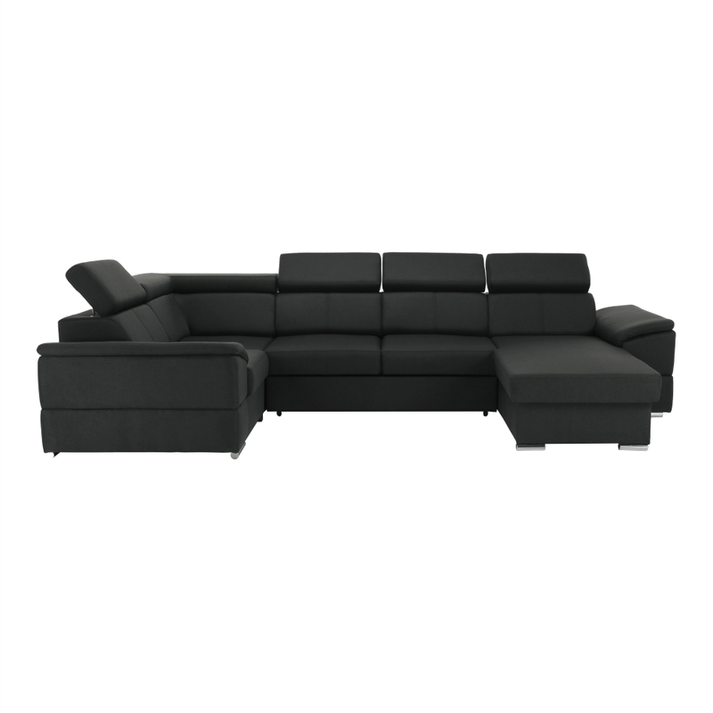 Casa si Gradina - Mobilier - Canapele si coltare - Coltare - Coltar, gri inchis, model dreapta, SEGORIA ROH U - Infinity.ro