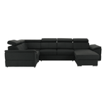 Casa si Gradina - Mobilier - Canapele si coltare - Coltare - Coltar, gri inchis, model dreapta, SEGORIA ROH U - Infinity.ro