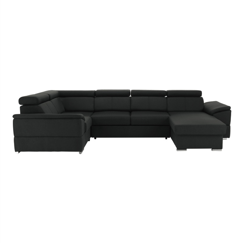 Casa si Gradina - Mobilier - Canapele si coltare - Coltare - Coltar, gri inchis, model dreapta, SEGORIA ROH U - Infinity.ro
