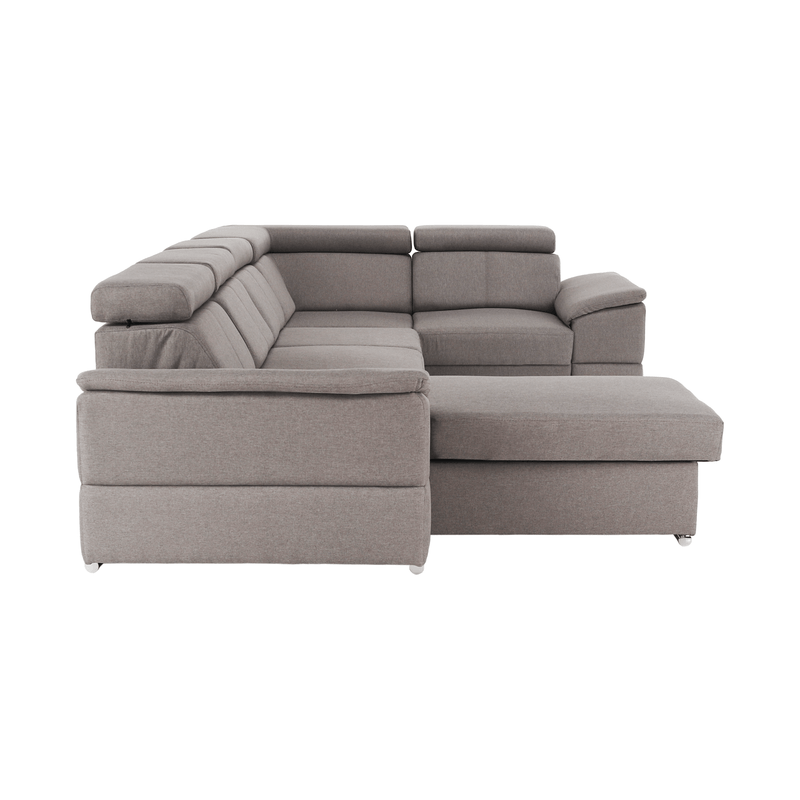 Casa si Gradina - Mobilier - Canapele si coltare - Coltare - Coltar, gri maroniu Taupe, model stanga, SEGORIA ROH U - Infinity.ro