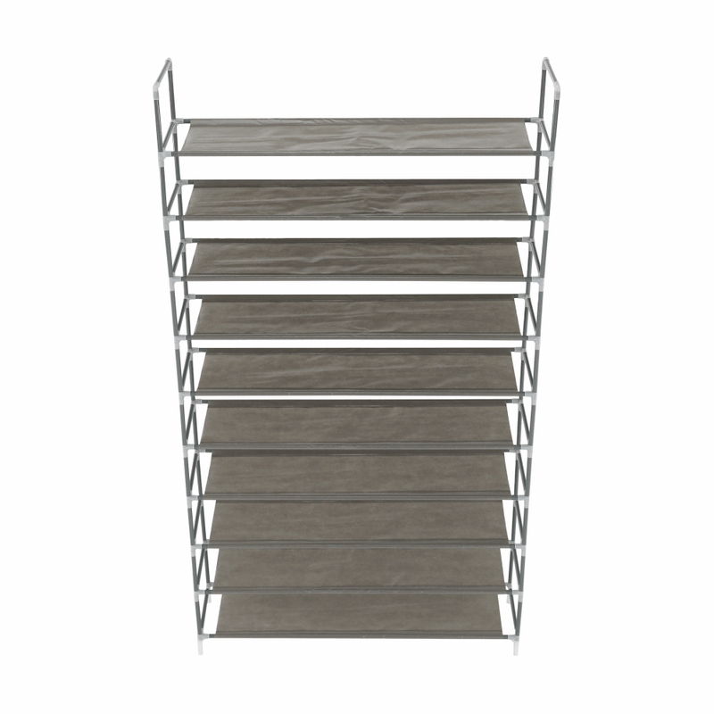 Casa si Gradina - Mobilier - Dulapuri si sifoniere - Dulapuri pantofi - Pantofar 10 randuri, gri, FILOU - Infinity.ro
