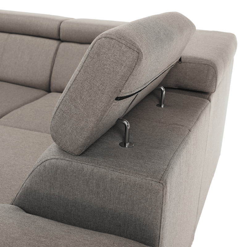 Casa si Gradina - Mobilier - Canapele si coltare - Coltare - Coltar, gri maroniu Taupe, model stanga, SEGORIA ROH U - Infinity.ro