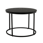 Casa si Gradina - Mobilier - Mese si birouri - Masute de cafea - Masuta de cafea, marmura neagra / metal negru, GAGIN - Infinity.ro