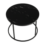 Casa si Gradina - Mobilier - Mese si birouri - Masute de cafea - Masuta de cafea, marmura neagra / metal negru, GAGIN - Infinity.ro