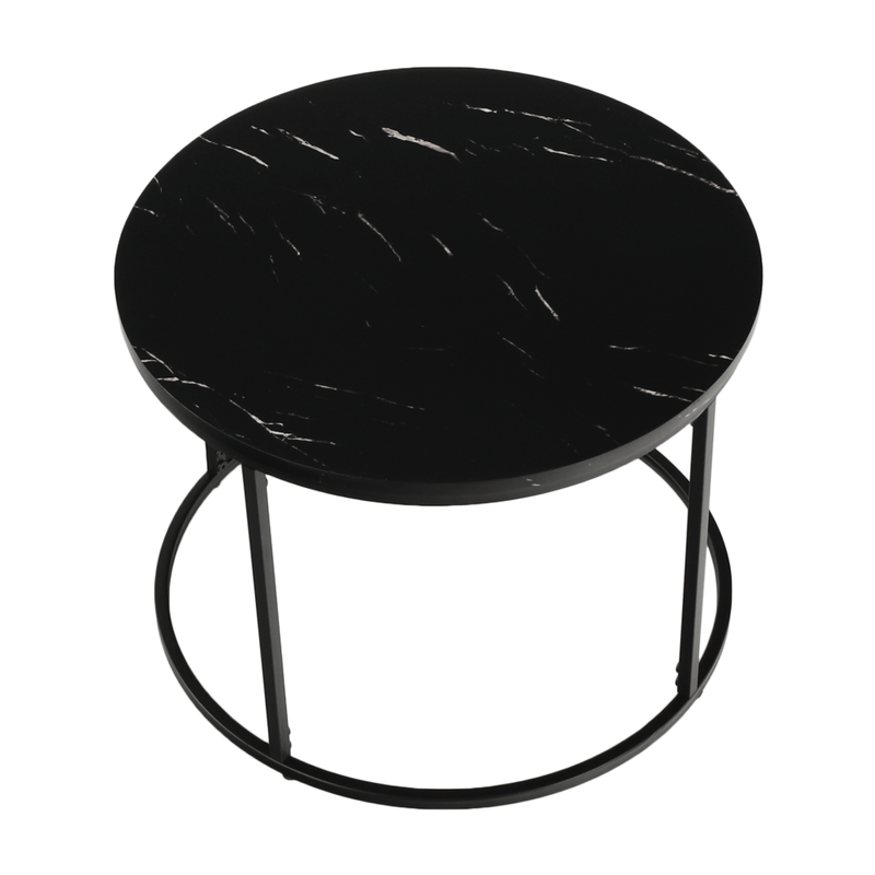 Casa si Gradina - Mobilier - Mese si birouri - Masute de cafea - Masuta de cafea, marmura neagra / metal negru, GAGIN - Infinity.ro