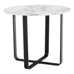 Casa si Gradina - Mobilier - Mese si birouri - Masute de cafea - Masuta de cafea, marmura alba / metal negru, SALINO - Infinity.ro