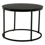 Casa si Gradina - Mobilier - Mese si birouri - Masute de cafea - Masuta de cafea, marmura neagra / metal negru, GAGIN - Infinity.ro