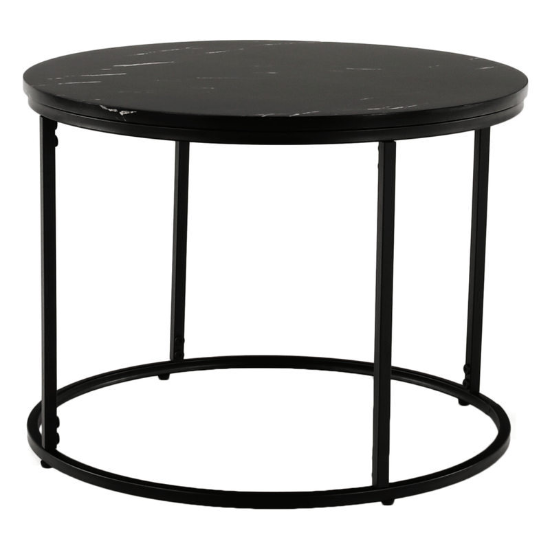 Casa si Gradina - Mobilier - Mese si birouri - Masute de cafea - Masuta de cafea, marmura neagra / metal negru, GAGIN - Infinity.ro