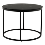 Casa si Gradina - Mobilier - Mese si birouri - Masute de cafea - Masuta de cafea, marmura neagra / metal negru, GAGIN - Infinity.ro
