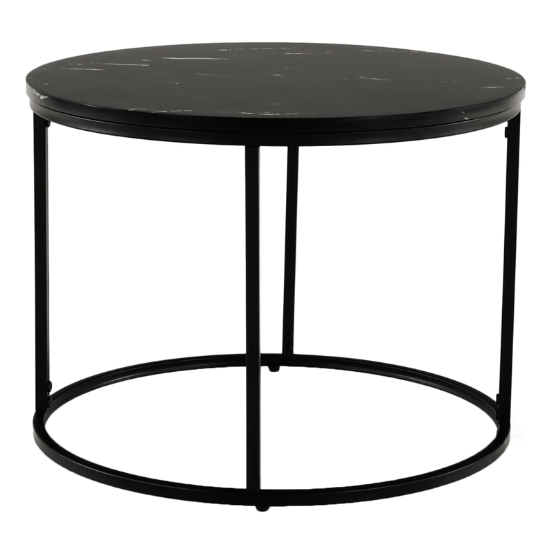 Casa si Gradina - Mobilier - Mese si birouri - Masute de cafea - Masuta de cafea, marmura neagra / metal negru, GAGIN - Infinity.ro