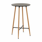 Casa si Gradina - Mobilier - Mese si birouri - Mese living - Masa de bar, negru/stejar, diametru 60 cm, IMAM - Infinity.ro
