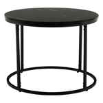 Casa si Gradina - Mobilier - Mese si birouri - Masute de cafea - Masuta de cafea, marmura neagra / metal negru, GAGIN - Infinity.ro